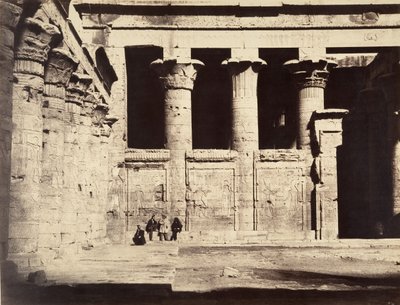 Tempel van Edfu, 1867 door Gustave Le Gray