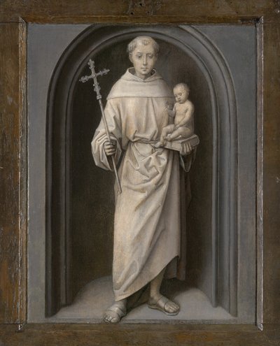 Sint Antonius van Padua, 1485-1490 door Hans Memling