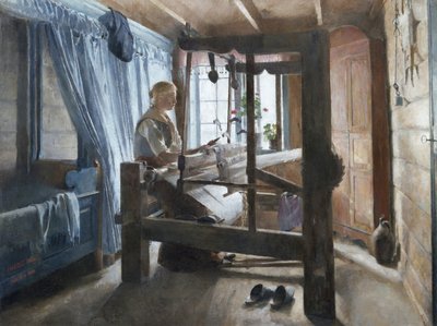 Een weefhuis door Harriet Backer