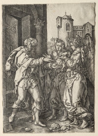 Het Verhaal van Lot, 1555 door Heinrich Aldegrever