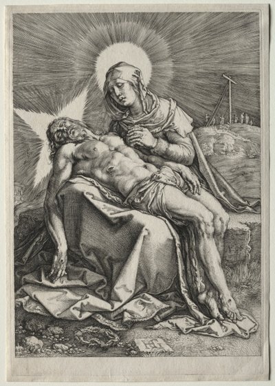 Pieta door Hendrick Goltzius