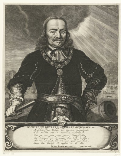 Portret van Michiel Adriaansz. de Ruyter door Hendrik Bary