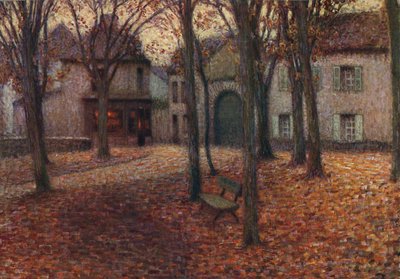 Het dorp in de herfst, ca. 1915 door Henri Eugene Le Sidaner