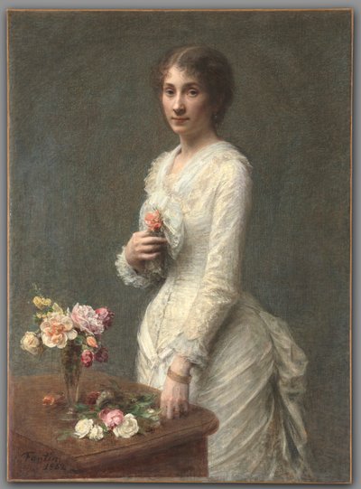 Madame Lerolle door Ignace Henri Jean Fantin Latour