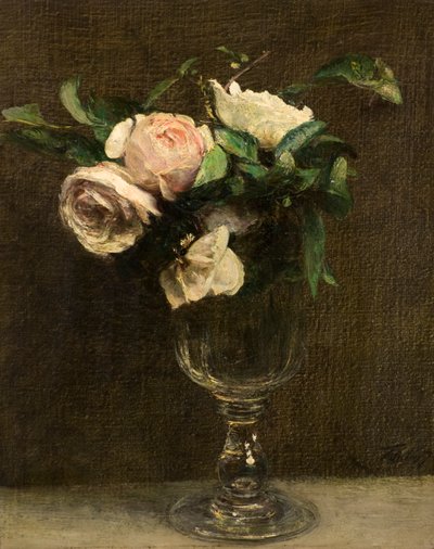 Rozen door Ignace Henri Jean Fantin Latour