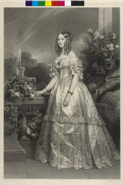 Prinses van Saksen-Coburg-Gotha Victoria door Henri Grevedon