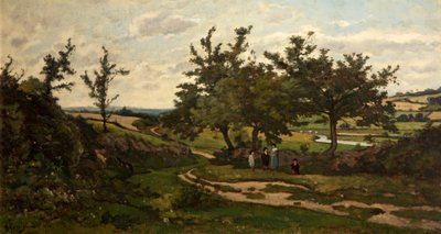 Landschap, 1886 door Henri Joseph Harpignies