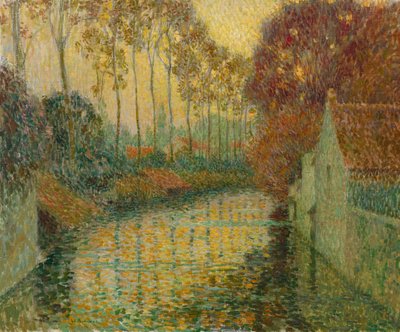 Kanaal in de Herfst (Gisors) door Henri Le Sidaner