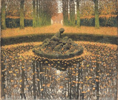 Le bassin de la Reine, Versailles, ca. 1920 door Henri Martin