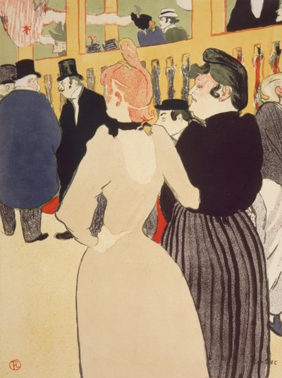 In de Moulin Rouge door Henri de Toulouse Lautrec