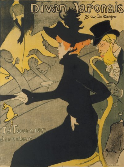 Divan Japonais door Henri de Toulouse Lautrec