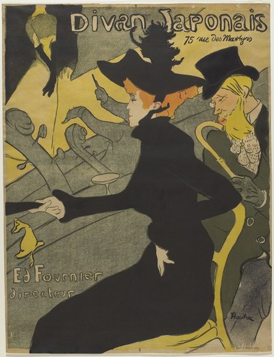 Divan Japonais door Henri de Toulouse Lautrec