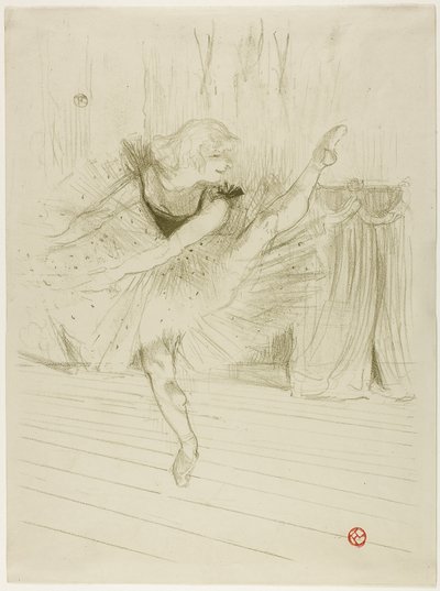 Miss Ida Heath, Engelse danseres door Henri de Toulouse Lautrec