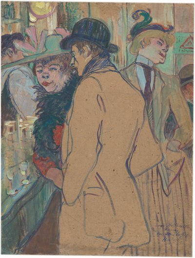 Alfred la Guigne door Henri de Toulouse Lautrec