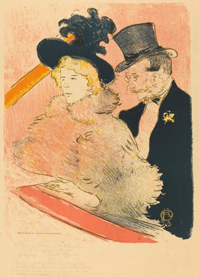 Op het Concert door Henri de Toulouse Lautrec