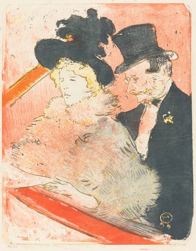 Bij het Concert door Henri de Toulouse Lautrec