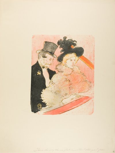 Op het Concert door Henri de Toulouse Lautrec