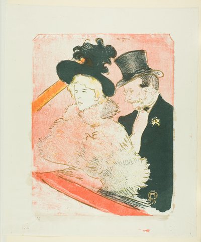 Op het concert door Henri de Toulouse Lautrec