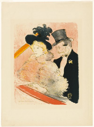 Op het Concert door Henri de Toulouse Lautrec