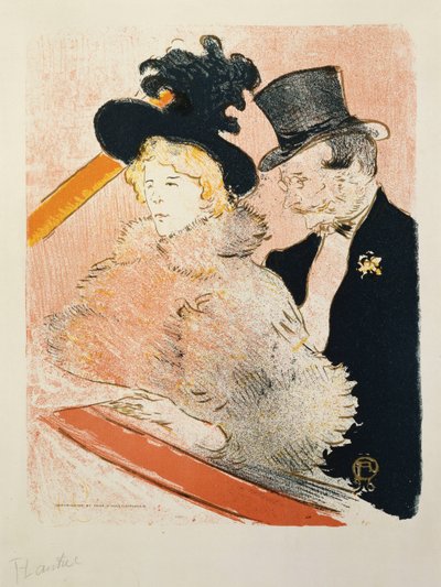 Bij het Concert door Henri de Toulouse Lautrec