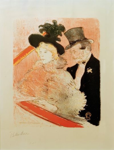 Op het concert door Henri de Toulouse Lautrec