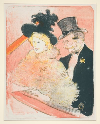 Op het concert door Henri de Toulouse Lautrec