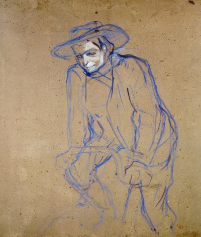 Zwarte kat door Henri de Toulouse Lautrec