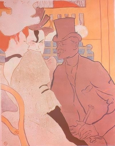 De Engelsman in Moulin Rouge door Henri de Toulouse Lautrec