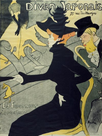 Divan Japonais door Henri de Toulouse Lautrec