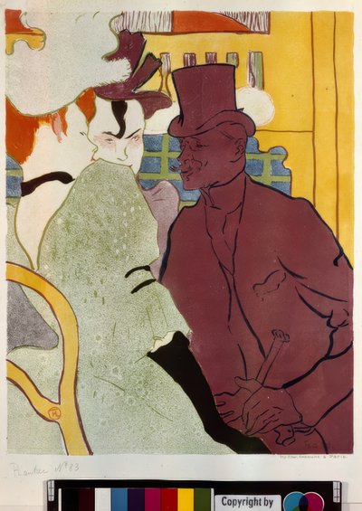 De Engelsman in de Moulin Rouge door Henri de Toulouse Lautrec