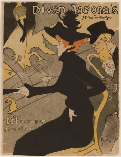 Le Divan Japonais door Henri de Toulouse Lautrec