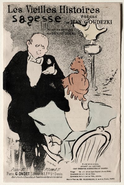 Les Vieilles histoires: Sagesse door Henri de Toulouse Lautrec