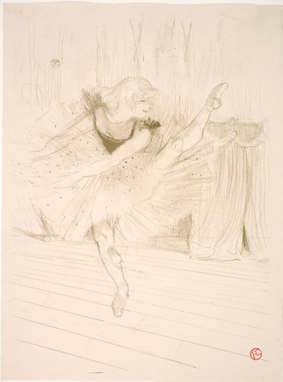 Miss Ida Heath, Engelse danseres door Henri de Toulouse Lautrec