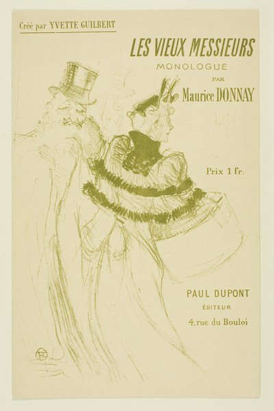 De oude heren door Henri de Toulouse Lautrec