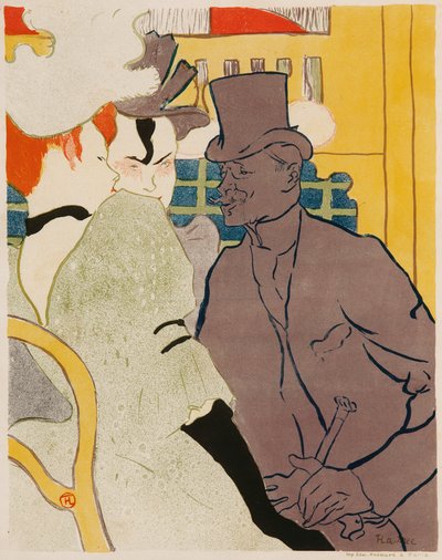 De Engelsman in de Moulin Rouge door Henri de Toulouse Lautrec