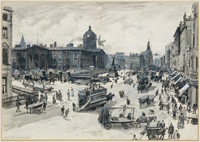 Piccadilly en het ziekenhuis door Henry Edward Tidmarsh