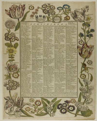 Titelpagina, uit Twaalf maanden bloemen door Henry Fletcher