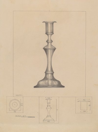 Kandelaar door Henry Meyers