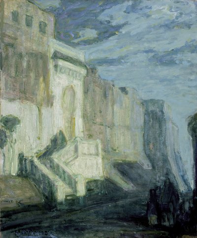 Maanlicht: Muren van Tanger door Henry Ossawa Tanner