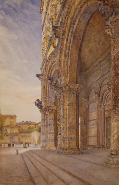 San Martino, Lucca, 1887 door Henry Roderick Newman