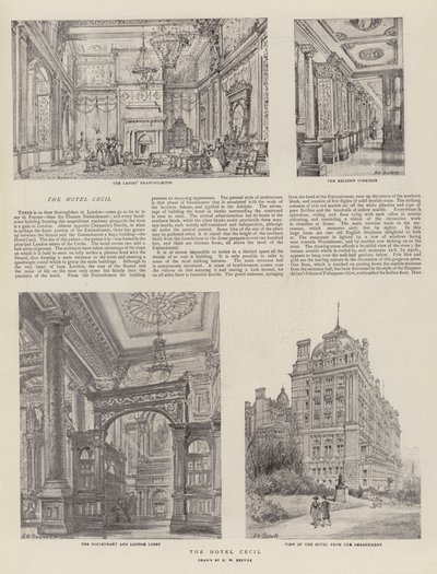 Het Hotel Cecil door Henry William Brewer