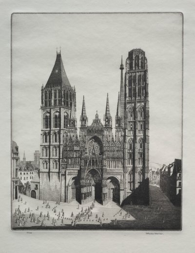 Rouen Kathedraal door Herbert Gordon Warlow