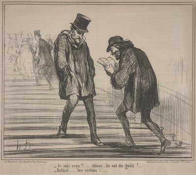 Expositie 1859, nr. 5: Ik slaagde! door Honoré Daumier