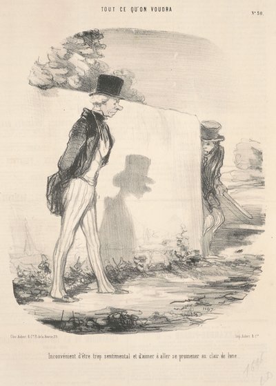 Nadeel van te sentimenteel zijn ... door Honoré Daumier