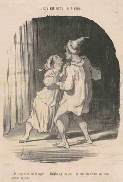 Ik denk dat ze de oproep slaan ... door Honoré Daumier