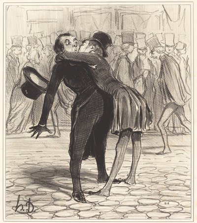 De Vriend van de School door Honoré Daumier