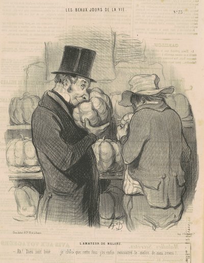 De meloenliefhebber door Honoré Daumier