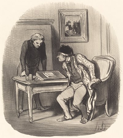 Is de Rekening Correct? door Honoré Daumier