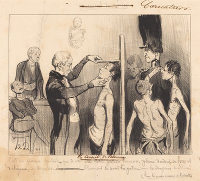 De Herzieningsraad door Honoré Daumier