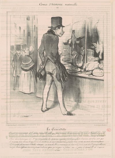 De krokodil door Honoré Daumier